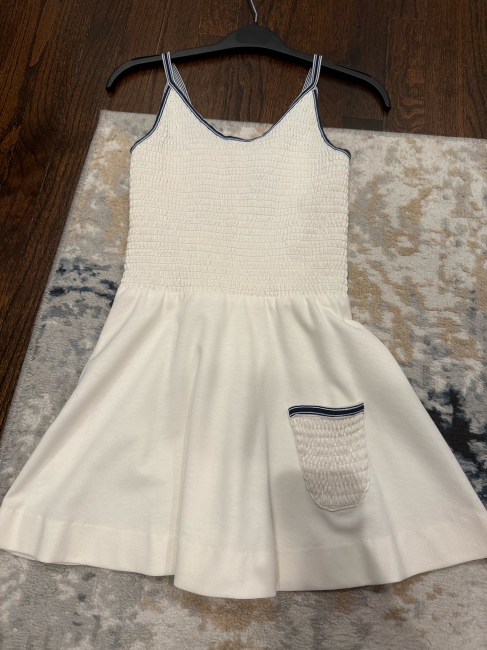 Vintage Lani for tennis lady size 4 white and blue tennis dress